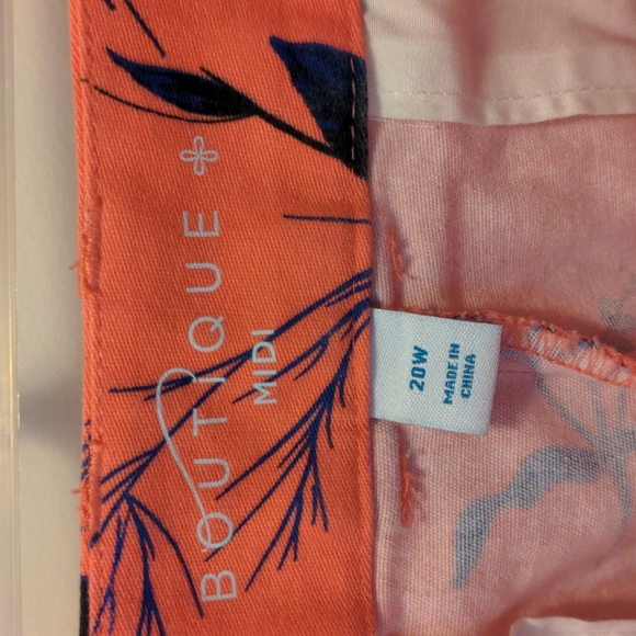 Boutique Midi Women's Size 20W Cotton Blend Floral Print Shorts - Picture 8 of 9